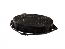 VENTILATED MANHOLE COVER D.400 710*85 WITH LOCK